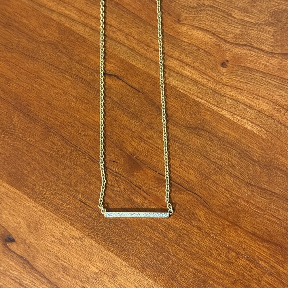KATE SPADE Gold Bar Necklace